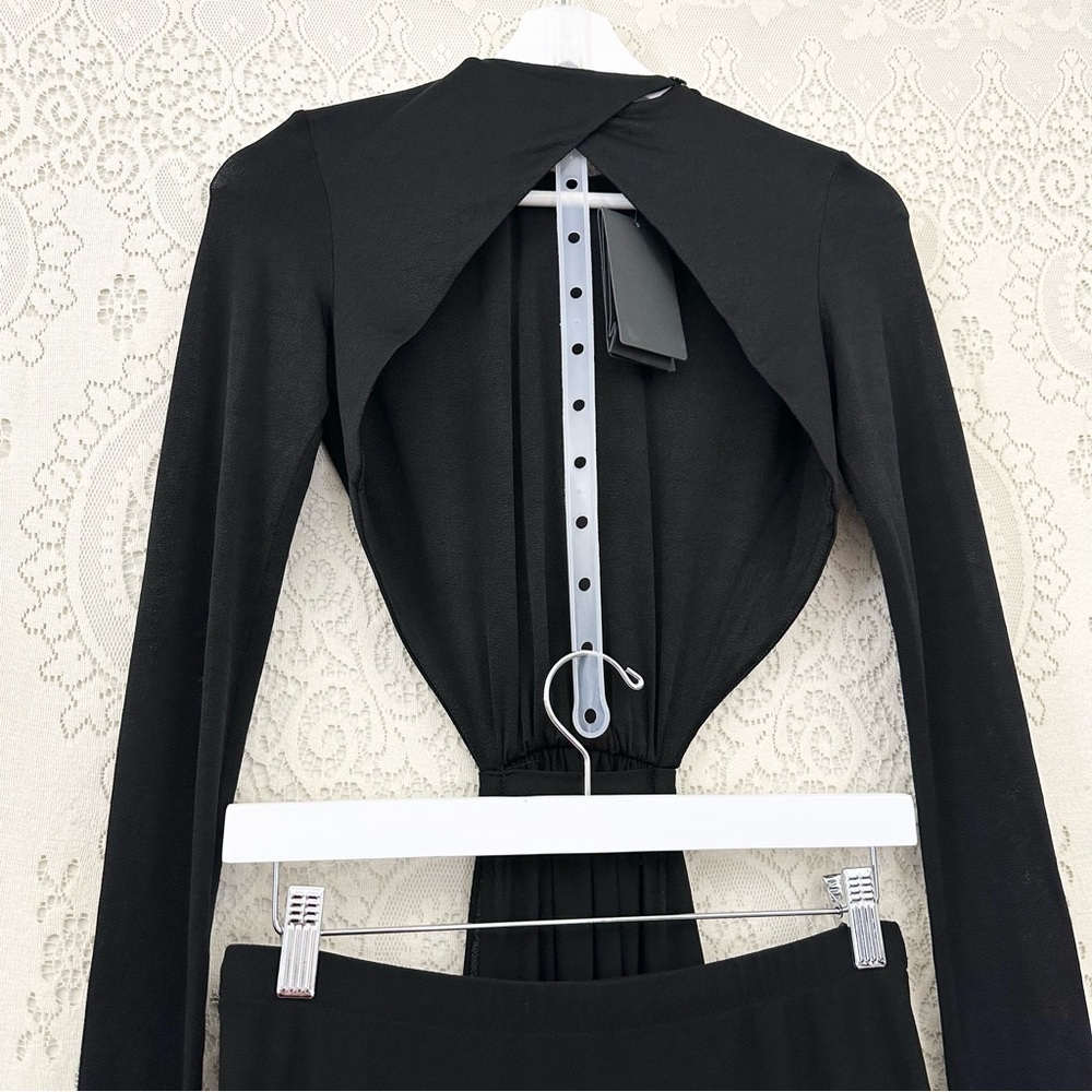 DoDo Bar Or Tina Buckle-Detailed Cutout Crepe Dress - Picture 11 of 16